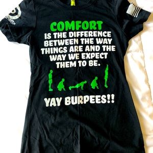 Life As RX CrossFit Burpees Tee Size S
